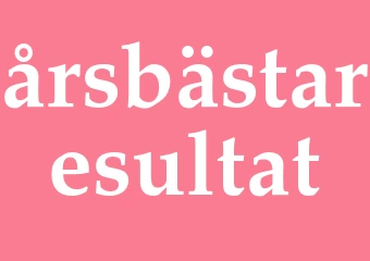Synonym årsbästaresultat