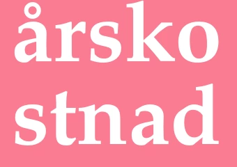 Synonym årskostnad