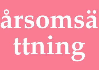 Synonym årsomsättning