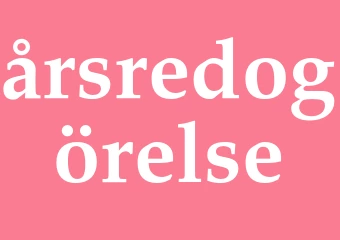 Synonym årsredogörelse