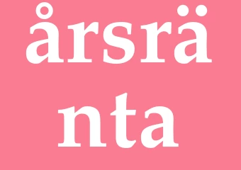 Synonym årsränta