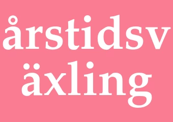 Synonym årstidsväxling