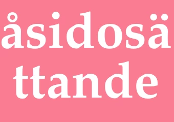 Synonym åsidosättande
