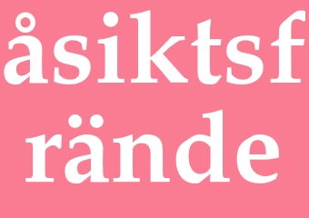 Synonym åsiktsfrände