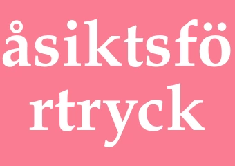 Synonym åsiktsförtryck