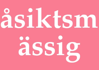 Synonym åsiktsmässig