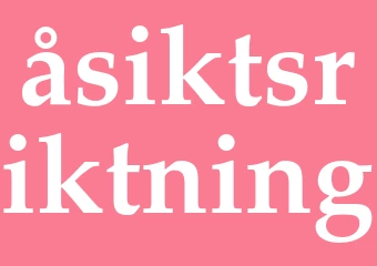 Synonym åsiktsriktning