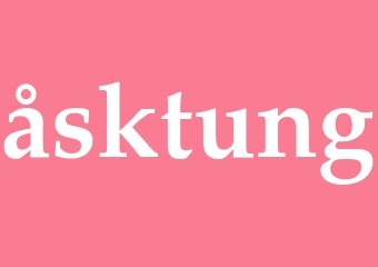 Synonym åsktung