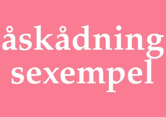 Synonym åskådningsexempel