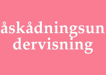 Synonym åskådningsundervisning