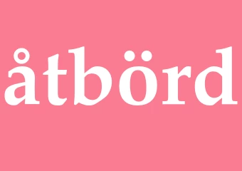 Synonym åtbörd
