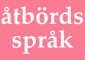 Synonym åtbördsspråk