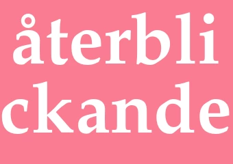 Synonym återblickande