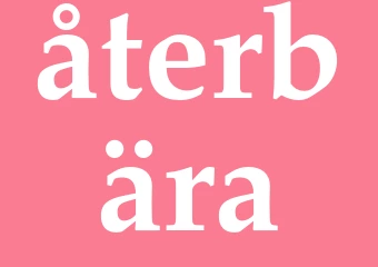 Synonym återbära