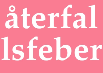 Synonym återfallsfeber