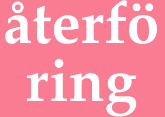 Synonym återföring