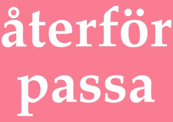 Synonym återförpassa