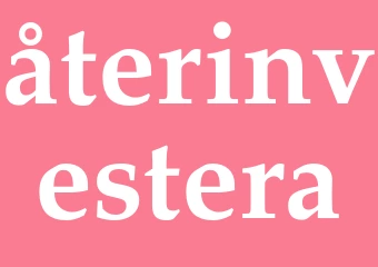 Synonym återinvestera