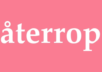 Synonym återrop