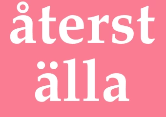 Synonym återställa