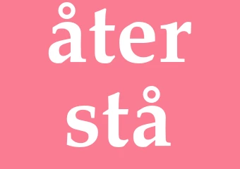Synonym återstå