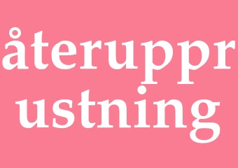 Synonym återupprustning