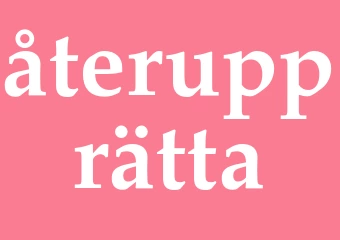 Synonym återupprätta
