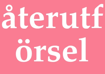 Synonym återutförsel