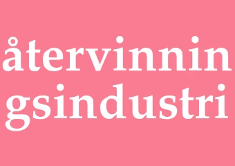 Synonym återvinningsindustri