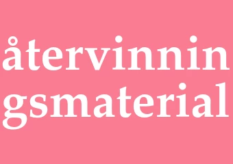 Synonym återvinningsmaterial