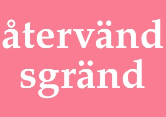 Synonym återvändsgränd