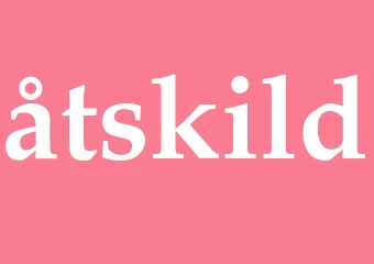 Synonym åtskild