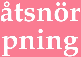 Synonym åtsnörpning