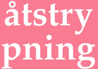 Synonym åtstrypning