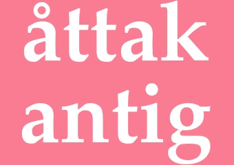 Synonym åttakantig
