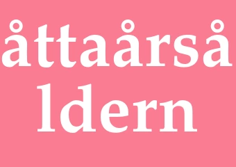 Synonym åttaårsåldern