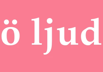 Synonym ö-ljud