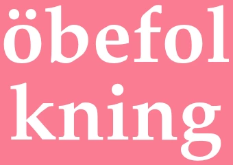 Synonym öbefolkning