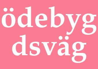 Synonym ödebygdsväg