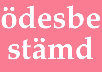 Synonym ödesbestämd