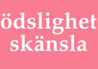Synonym ödslighetskänsla