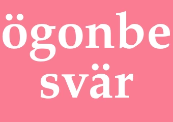 Synonym ögonbesvär