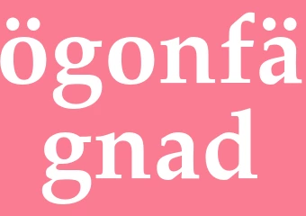 Synonym ögonfägnad