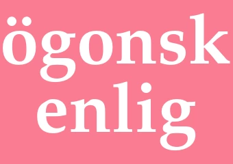 Synonym ögonskenlig