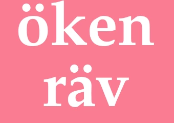 Synonym ökenräv