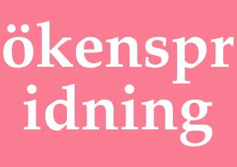 Synonym ökenspridning