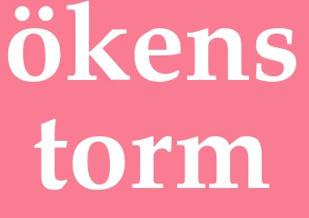 Synonym ökenstorm