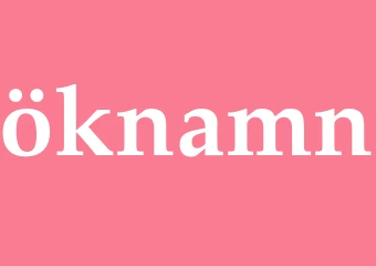 Synonym öknamn