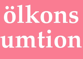 Synonym ölkonsumtion
