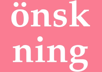 Synonym önskning